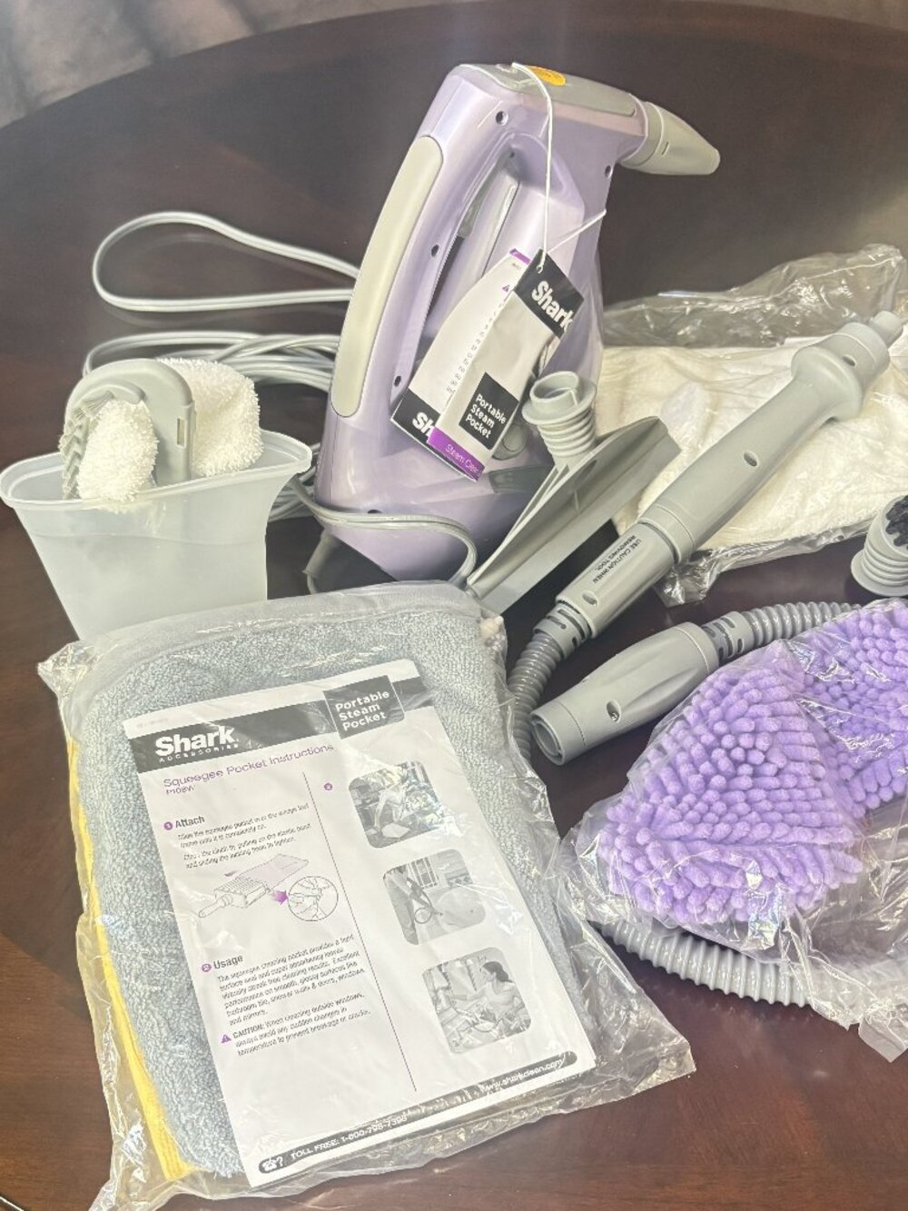 Shark Portable Steam Pocket Handheld Steamer SC630C + Tons of Attachments NWT